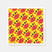 カニ誕生日パーティービーチ スタンダードカクテルナプキン (正面)