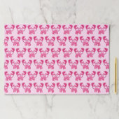 カニ誕生日パーティーピンク紙ランチョンマット ペーパーパッド (インサイチュ)