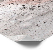 カニ赤ちゃんブルービーチスクエアモダンア絵画トズ ポスター (角)