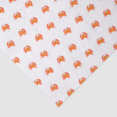 カニ赤ホットオレンジシンプル色クリーン新鮮 薄葉紙 (詳細)