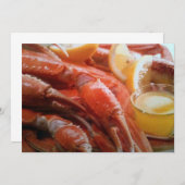 "カニ足祭り" ご招待 招待状 (正面/裏面)