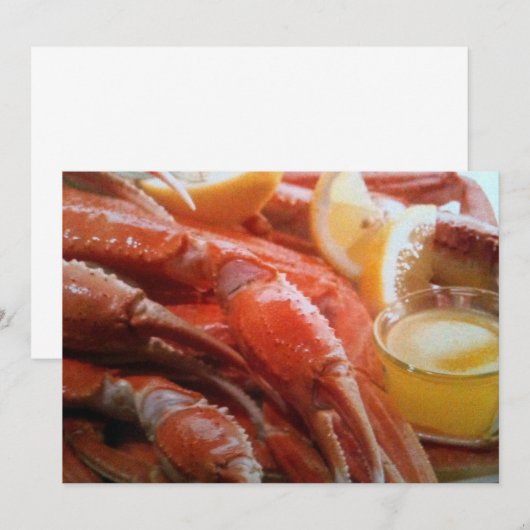 "カニ足祭り" ご招待 招待状 (正面/裏面)