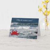 カニ頼の「なぜオーシャンは鳴る?」 カード (黄色い花)