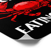 カニ食べズTシャツTシャツToday Forecast Crabs An ポスター (角)