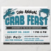 カニ饗宴イベント招待状 (正面/裏面)