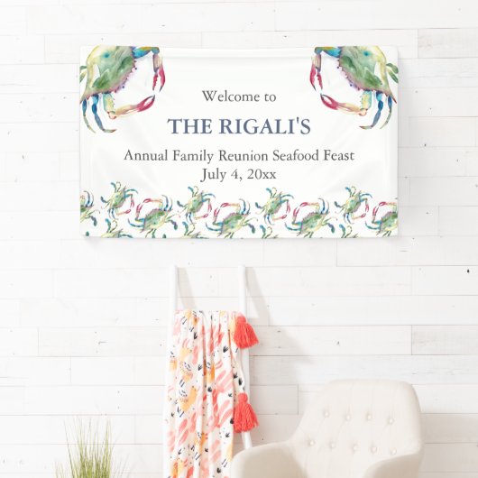 カニ饗宴ファミリー懇親会 横断幕 (インサイチュ)