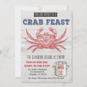 カニ饗宴招待状 招待状 (正面)