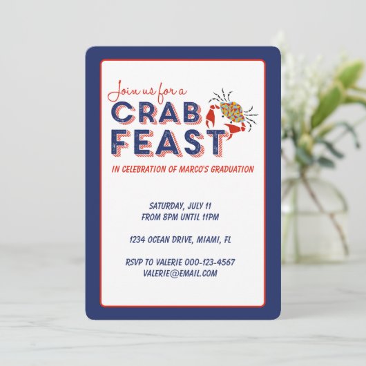 カニ饗宴招待状 招待状 (スタンド正面)