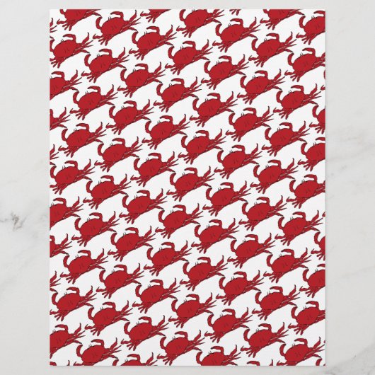 カニ魚介類レシピページライニングカスタム文字 (裏面)