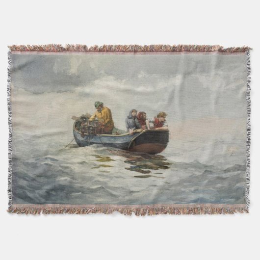 カニ魚釣りウィンスローホーマー1883 スローブランケット (正面)