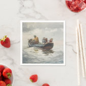 カニ魚釣り(バイウィンスローホーマー) スタンダードカクテルナプキン (インサイチュ)