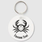 カニ黒キーチェーン キーホルダー (正面)