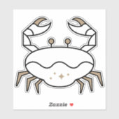 カニ黒占星術のシンボル水記号 シール (シート)