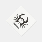 カニ黒 スタンダードカクテルナプキン (角)