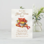 カニ・エビの海鮮パーティー 招待状 (スタンド正面)