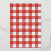 カニ・エビの煮込みパーティー・ピクニック・家族の集まり 箔招待状 (裏面)