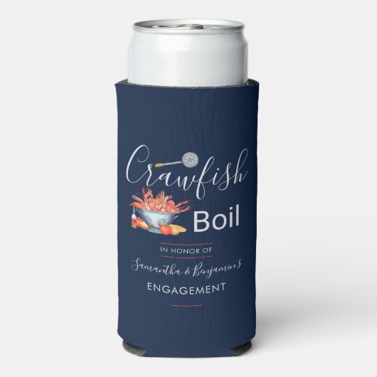 カニ・エビの煮込みパーティー・家族向けアウトドア・海鮮エンゲージメント スリム缶クーラー (Seltzer裏面)