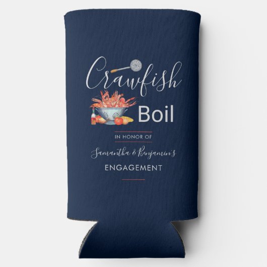 カニ・エビの煮込みパーティー・家族向けアウトドア・海鮮エンゲージメント スリム缶クーラー (裏面)