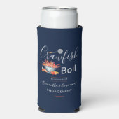 カニ・エビ煮込み家族向けバーベキュー・ seafood のエンゲージメントパーティー スリム缶クーラー (Seltzer正面)