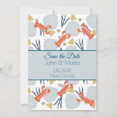 カニ エビ・カニ類 ビーチ 砂金貝 植物学 , 招待状 (正面)