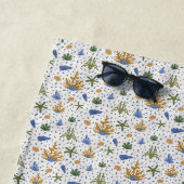 カニ・サンゴ・シェルビーチタオル ビーチタオル (インサイチュ)