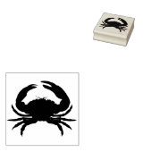 カニ・シルエットアートスタンプ ラバースタンプ (押印)
