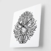 カニ スクエア壁時計 (傾斜)