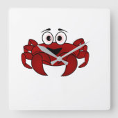 カニ スクエア壁時計 (正面)