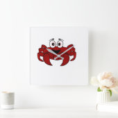 カニ スクエア壁時計 (ホーム)