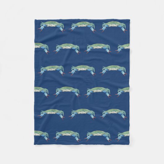 カニ フリースブランケット (正面)