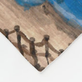 カニ、ホタテ及びヒトデフリースブランケット フリースブランケット (角)