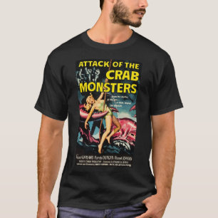 カニ、ホラー映画ヴィンテージポスター Tシャツ