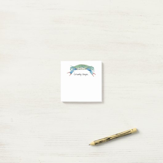 カニ ポストイット (デスク上)