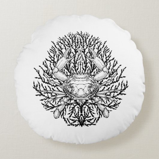 カニ ラウンドクッション (正面)