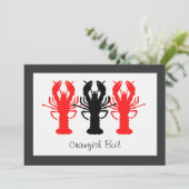 カニ/ロブスターのパーティー招待状 招待状 (スタンド正面)