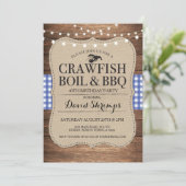 カニ・ロブスターのBBQパーティー 誕生日会 招待状 (スタンド正面)