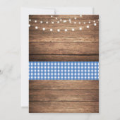 カニ・ロブスター煮込み BBQ どんな年齢の誕生日パーティーにも シェルフィッシュ 招待状 (裏面)