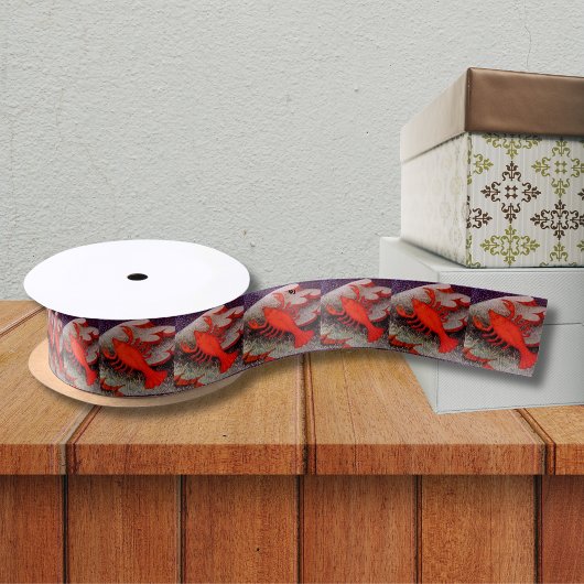 カニ〔占星術の〕十二宮図サインバースデーパーティー サテンリボン