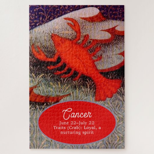 カニ〔占星術の〕十二宮図サインバースデーパーティー ジグソーパズル (縦)