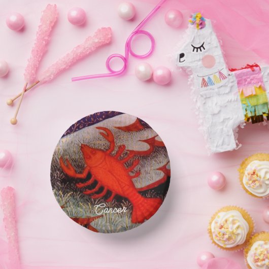 カニ〔占星術の〕十二宮図サインバースデーパーティー ペーパーボウル (パーティー)