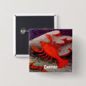 カニ〔占星術の〕十二宮図サインバースデーパーティー 缶バッジ (正面&裏面)