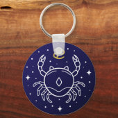 カニ〔占星術の〕十二宮図徴候 キーホルダー (正面)