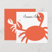 カニ 招待状 (正面/裏面)