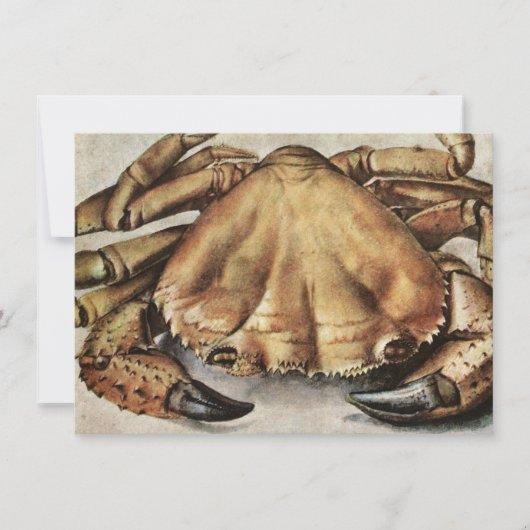 カニ（海底生き物）（アルブレヒト・ダラー著） カード (正面)