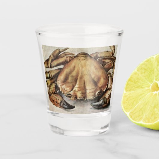カニ（海底生き物）（アルブレヒト・ダラー著） ショットグラス (正面)