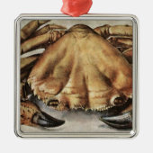 カニ(海底生き物)(アルブレヒト・ダラー著) メタルオーナメント (正面)