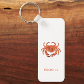 カニ 海辺 海岸 ビーチハウス レンタルルーム キーホルダー (正面)