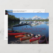 カヌアンドコルターベイグランドテトンナショナルパーク ポストカード (正面/裏面)