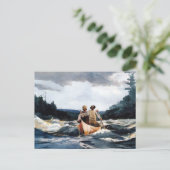 カヌインザラピッドウィンスローホーマー ポストカード (スタンド正面)