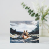 カヌインザラピッドウィンスローホーマー ポストカード (スタンド正面)